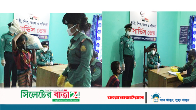 এতিম শিশুর মুখে হাসি ফুটালো মোগলাবাজার থানা