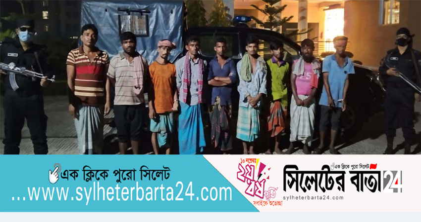 ক্বীন ব্রিজ থেকে ৯ গাঁজা কারবারিকে ধরলো র‌্যাব