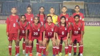 ৪ মিনিটে সাত গোল দিল বাংলাদেশের মেয়েরা