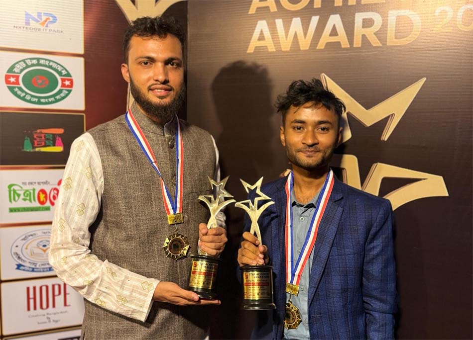 বিভাগসেরা ফ্রিল্যান্সারের অ্যাওয়ার্ড পেলেন সিলেটের জসিম ও মারজান