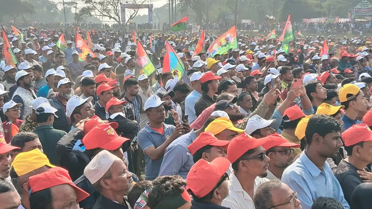মৌলভীবাজারে তারেক রহমানের জনসভায় মানুষের ঢল