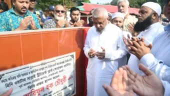 জাফলংয়ে ওয়াটার সাপ্লাই ট্রিটমেন্ট প্লান্ট’র ভিত্তিপ্রস্তর স্থাপন