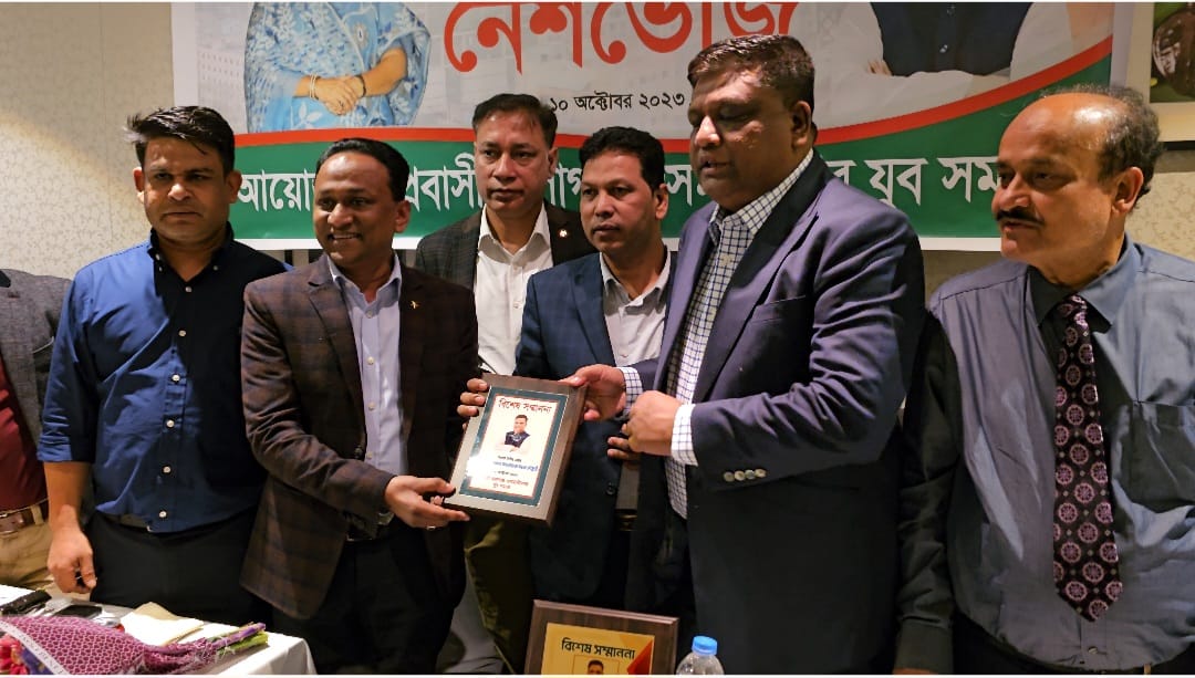 ব্রিকলেনে সিসিক মেয়র আনোয়ারুজ্জামানকে বালাগঞ্জ-ওসমানীনগর যুব সমাজের সংবর্ধনা