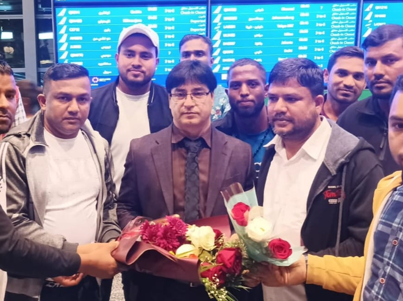 কাতারে ভালবাসায় সিক্ত চেয়ারম্যান একেএম নজরুল