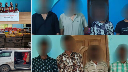 ভারতীয় চকলেট ও মদসহ ৮ জনকে ধরল পুলিশ