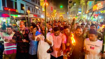সিলেটে মশাল মিছিল, উন্নয়ন বৈষম্যের প্রতিবাদ