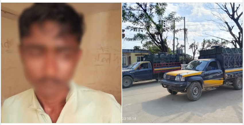 মুরাদপুরে পিকআপভর্তি ‘কেনু’র চালানসহ আটক ১