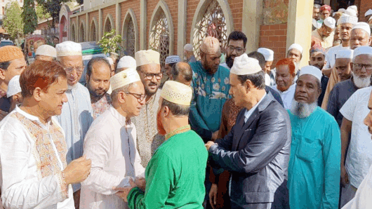 শাহজালাল উপশহর থেকে নির্বাচনী প্রচারণা শুরু করলেন খন্দকার মুক্তাদির