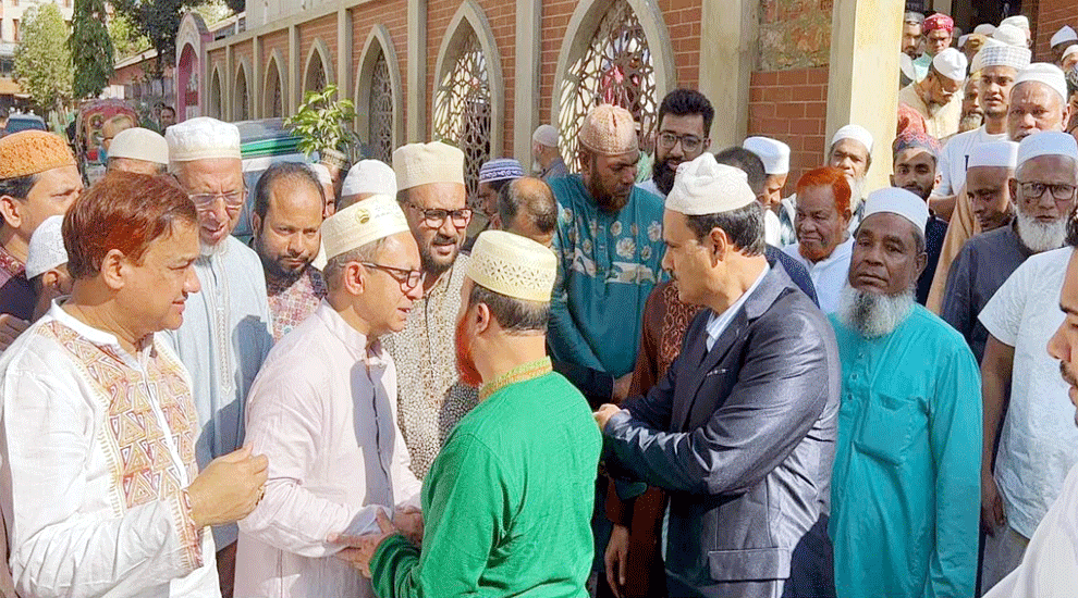 শাহজালাল উপশহর থেকে নির্বাচনী প্রচারণা শুরু করলেন খন্দকার মুক্তাদির