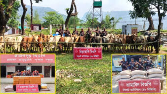 তামাবিল সীমান্ত থেকে জব্দ কোটি টাকার চোলাচালানি পণ্য