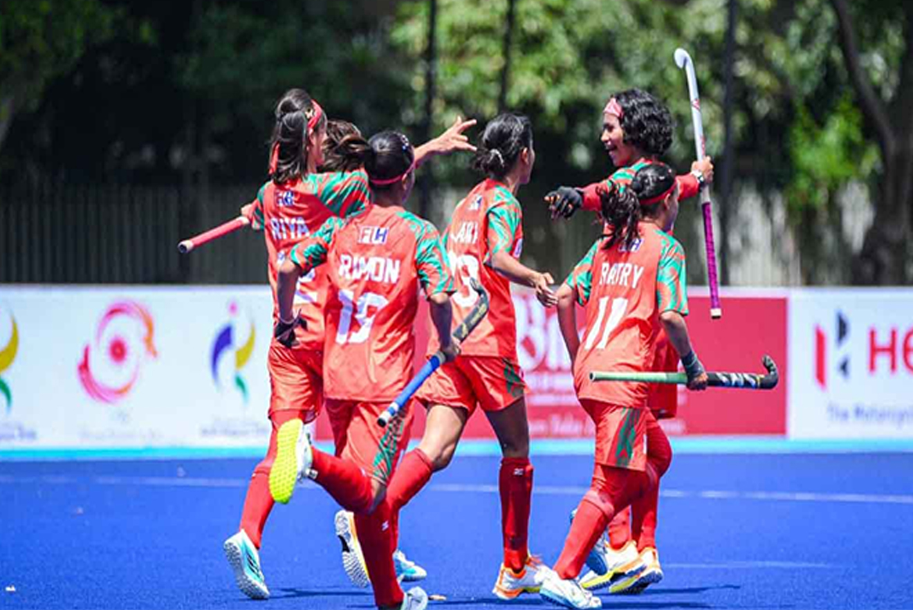 উজবেকিস্তানকে হারিয়ে বাংলাদেশ নারী হকি দলের ইতিহাস গড়া জয়