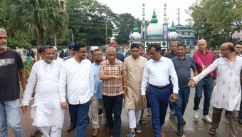 ঐতিহাসিক শাহী ঈদগাহ ময়দান পরিদর্শনে মন্ত্রী আরিফ