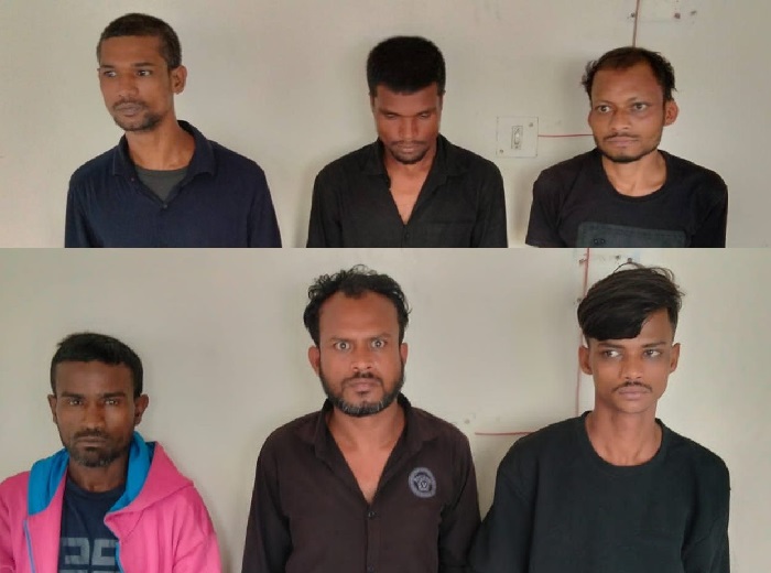সিলেটে ৭ ছিনতাইকারী গ্রেপ্তার, চাকু উদ্ধার