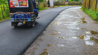 দয়ামীর-দেওয়ান বাজার সড়কে সরকারি অর্থ ব্যয়ে দায়সারা সংস্কার