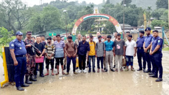সাজাভোগ শেষে তামাবিল দিয়ে দেশে ফিরলেন ১০ বাংলাদেশি