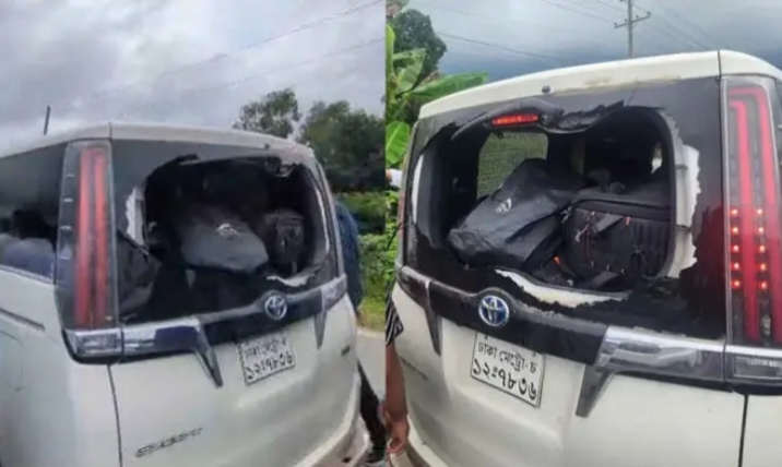 গোলাপগঞ্জে এনসিপির গাড়িবহরে হা/ম/লা