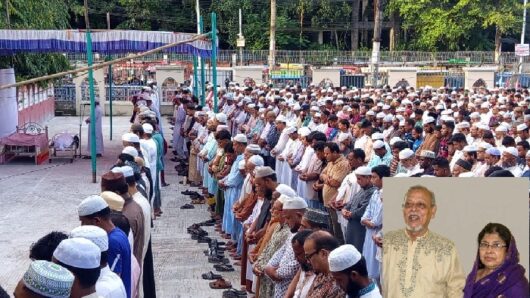 আব্দুস সাত্তার-সুরাইয়া দম্পতির জানাযায় মুসল্লির ঢল, দাফন সম্পন্ন