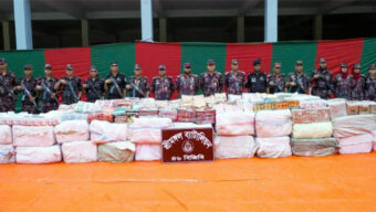 শ্রীমঙ্গল রেলস্টেশন এলাকায় যৌথ অভিযান, তিন কোটি টাকার চোরাই পণ্য আটক