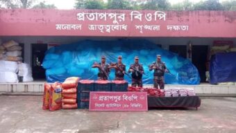 সিলেট সীমান্তে বিজিবি’র কড়াকড়ি: একরাতে জব্দ ২৯ লাখ টাকার পণ্য