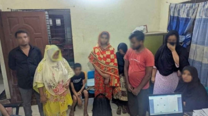 জৈন্তাপুরে অবৈধভাবে ভারত পাড়ি দিয়ে গিয়ে ৮ বাংলাদেশি আটক