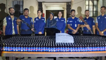 গোয়াইনঘাটে ফেনসিডিলের বড় চালান ধরল পুলিশ, নারী আটক