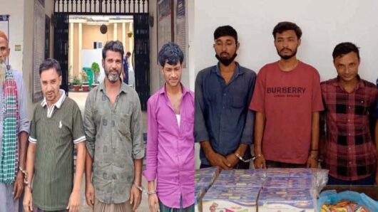 কানাইঘাটে যে অপরাধে ৭জনকে ধরল পুলিশ
